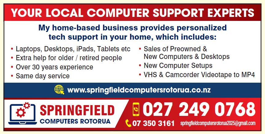SPRINGFIELD COMPUTERS ROTORUA